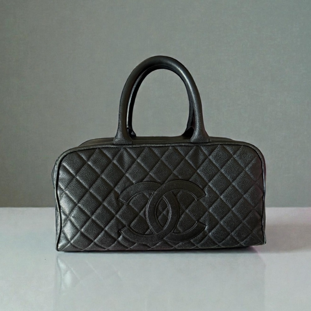 Chanel Timeless CC Caviar Bowling Bag vintage